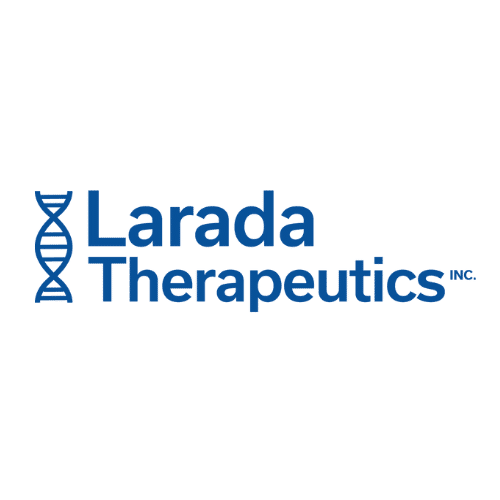 A blue DNA helix and the words Larada Therapeutics