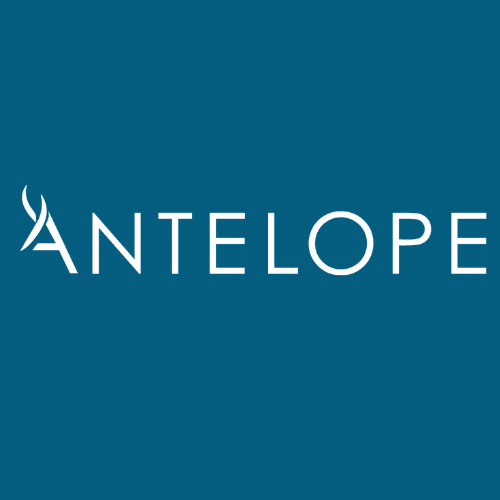 The word Antelope in white with an antler on the A