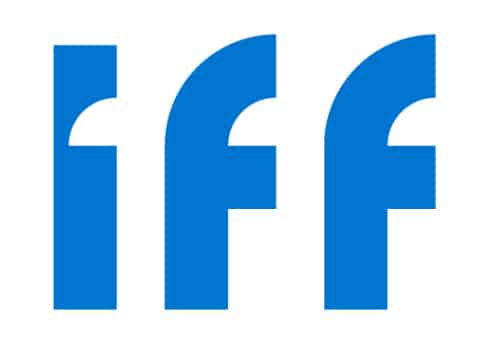 IFF logo - blue lower case letters i f f 