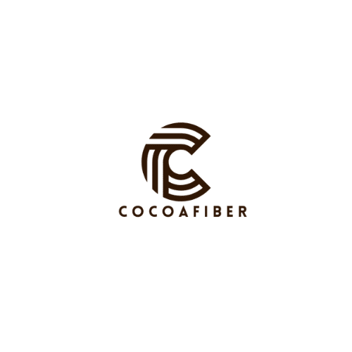 A brown C with the words cocoa fiber underneath