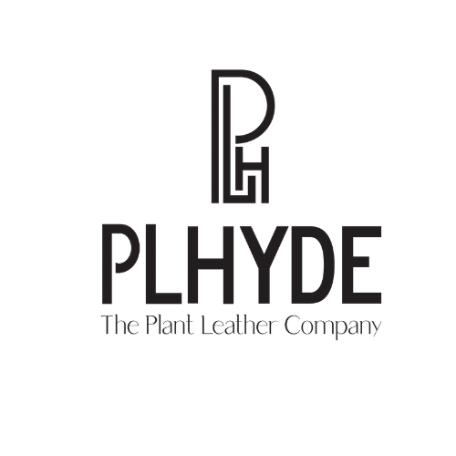 A P and H above the word Phhyde, with the words The Plant Leather Company below.